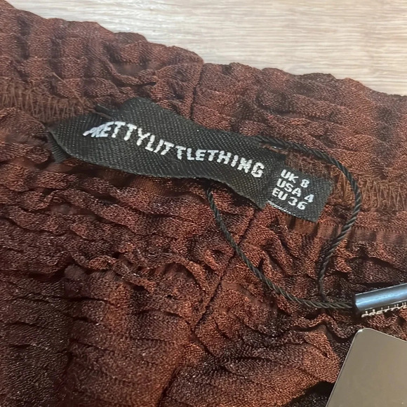 NEW Pretty Little Thing Brown Pants - Picture 2 of 3